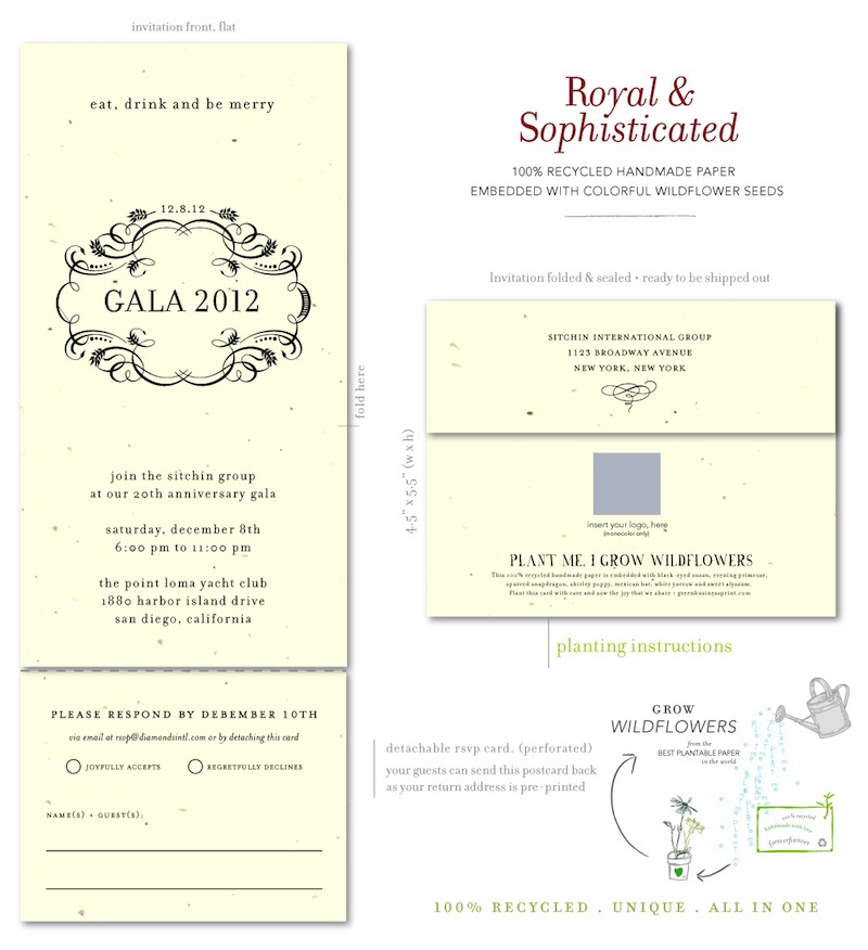 send and sealed gala business Invitations