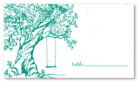 Tree Wedding place cards 
