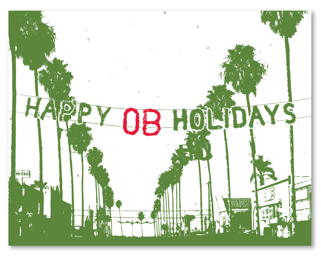 Happy OB holidays greeting cards