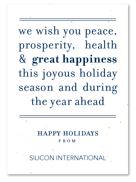 Plantable Corporate holiday cards on seeded paper ~ Peace Message by ...