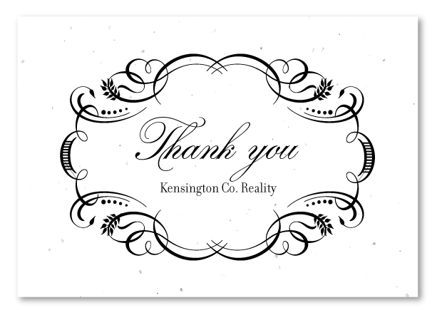 Seeded Paper thank you notes business