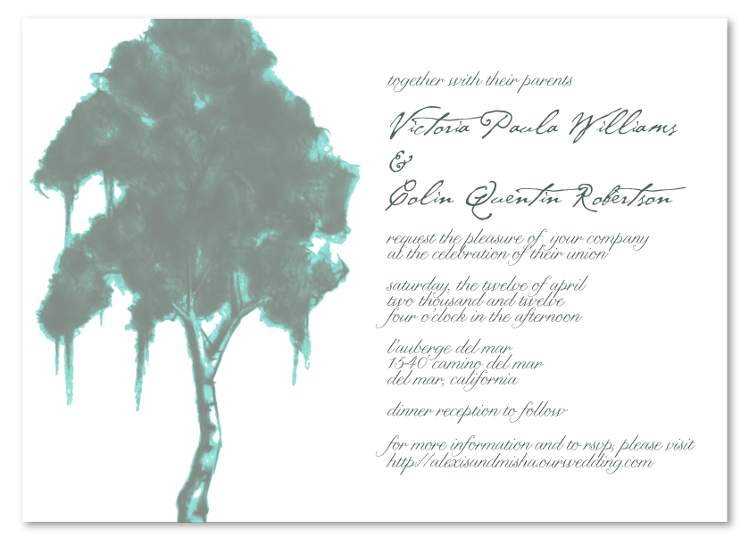 Discover more green wedding invitations on 100 recycled paper Wild Birch