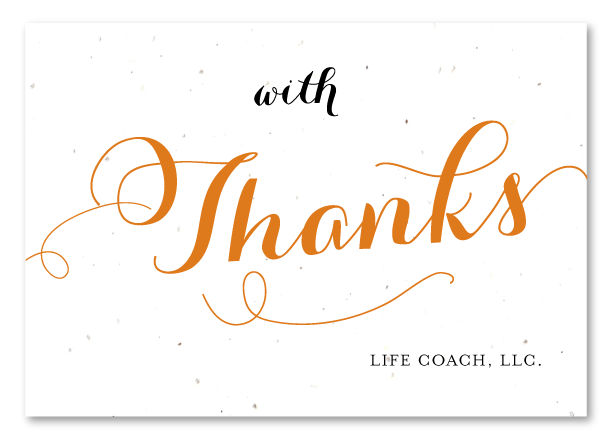 plantable business thank you cards