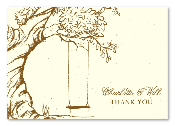 Seeded Paper Thank you notes