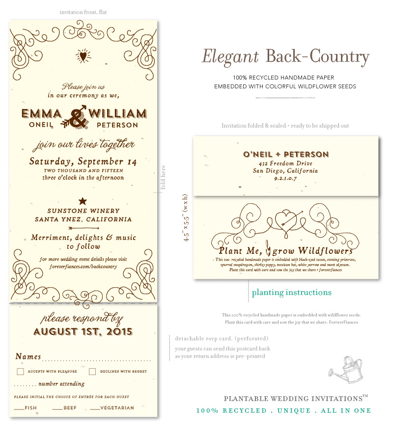 Wine Country Wedding Invitations