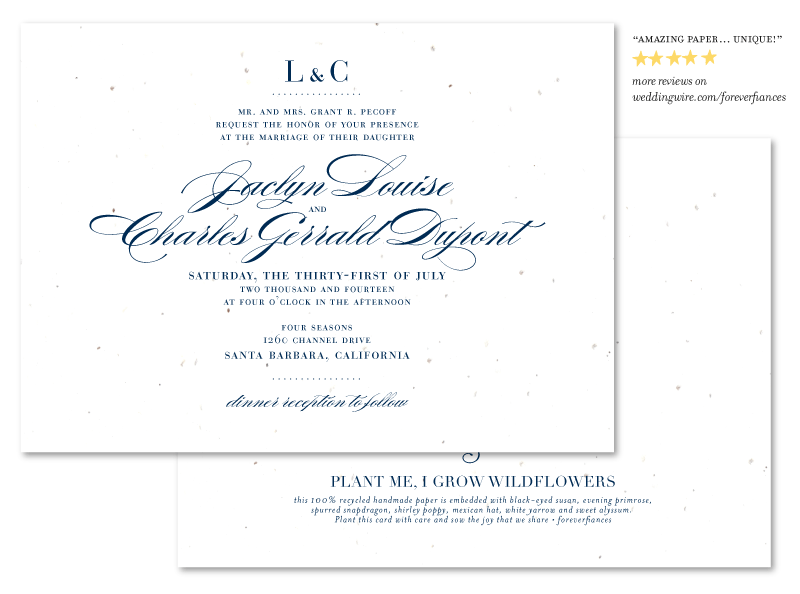 Sophisiticated wedding invitations