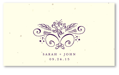 Nature Whimsical Wedding place cards 