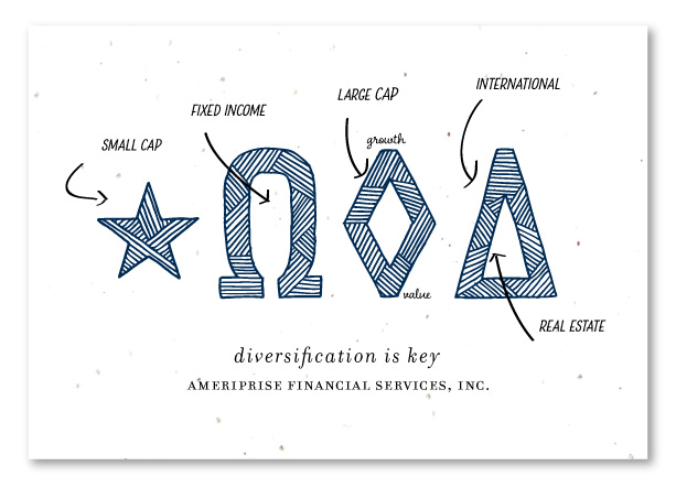 financial agent thank you cards diversification