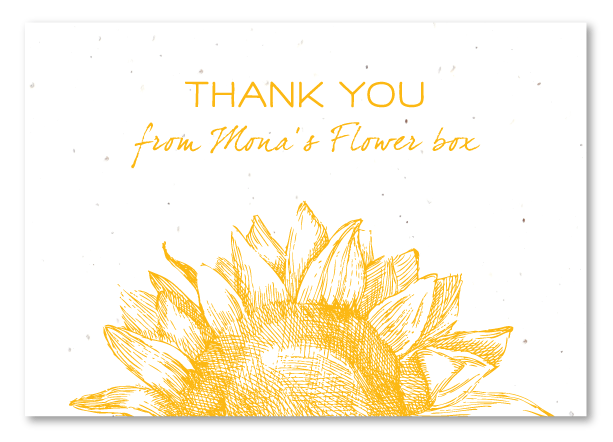 seeded paper business thank you cards