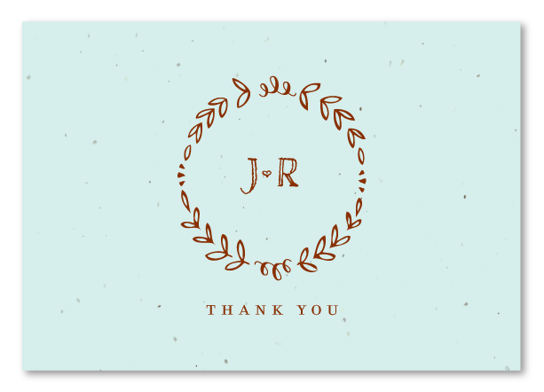 Seeded Paper thank you notes 