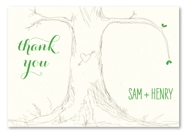 Unique Tree Thank you notes