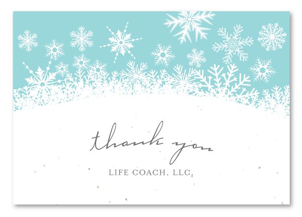 plantable business holiday thank you cards