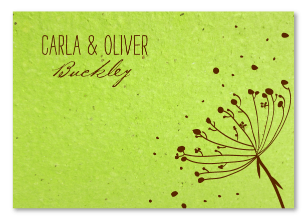 Bright Green Thank you notes for Weddings And Babies