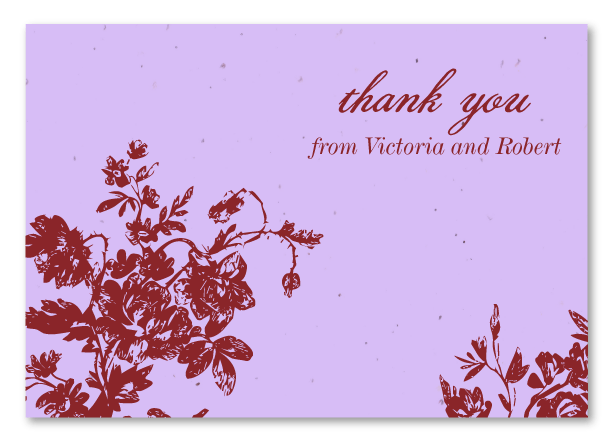 Organic Thank you notes Roses