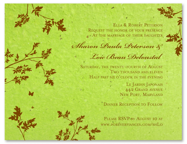 green invitations
