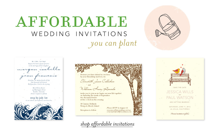 inexpensive seeded wedding invitations